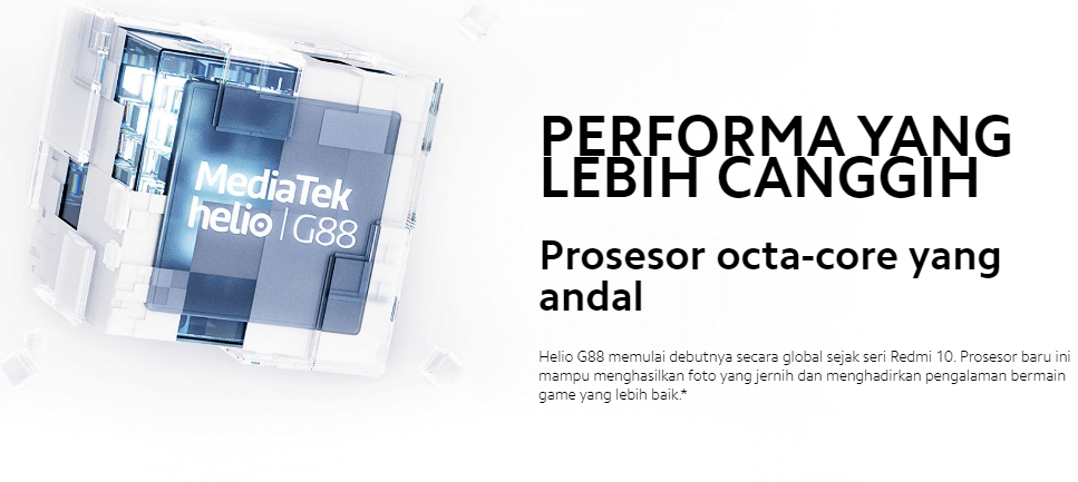 Processor Helio G88 Xiaomi Redmi 10